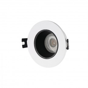 DK3061-WH+BK Встраиваемый светильник, IP 20, 10 Вт, GU5.3, LED, белый/черный, пластик в Нижнекамске - nizhnekamsk.ok-mebel.com | фото