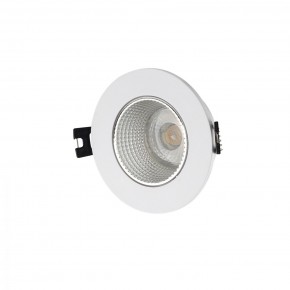 DK3061-WH+CH Встраиваемый светильник, IP 20, 10 Вт, GU5.3, LED, белый/хром, пластик в Нижнекамске - nizhnekamsk.ok-mebel.com | фото