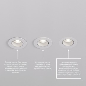 DK3061-WH Встраиваемый светильник, IP 20, 10 Вт, GU5.3, LED, белый/белый, пластик в Нижнекамске - nizhnekamsk.ok-mebel.com | фото 4