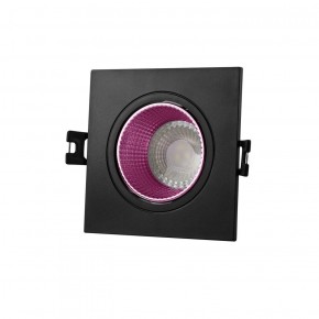 DK3071-BK+PI Встраиваемый светильник, IP 20, 10 Вт, GU5.3, LED, черный/розовый, пластик в Нижнекамске - nizhnekamsk.ok-mebel.com | фото 1
