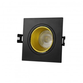 DK3071-BK+YE Встраиваемый светильник, IP 20, 10 Вт, GU5.3, LED, черный/желтый, пластик в Нижнекамске - nizhnekamsk.ok-mebel.com | фото