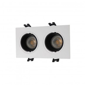 DK3072-WH+BK Встраиваемый светильник, IP 20, 10 Вт, GU5.3, LED, белый/черный, пластик в Нижнекамске - nizhnekamsk.ok-mebel.com | фото 1