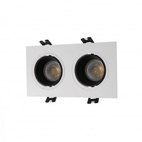 DK3072-WH+BK Встраиваемый светильник, IP 20, 10 Вт, GU5.3, LED, белый/черный, пластик в Нижнекамске - nizhnekamsk.ok-mebel.com | фото