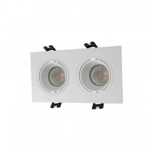 DK3072-WH Встраиваемый светильник, IP 20, 10 Вт, GU5.3, LED, белый/белый, пластик в Нижнекамске - nizhnekamsk.ok-mebel.com | фото