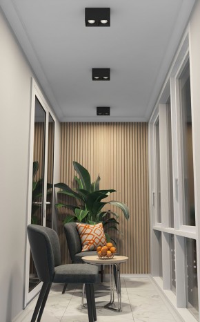 DK3085-BK+CH Светильник накладной IP 20, 10 Вт, GU5.3, LED, черный/хром, пластик в Нижнекамске - nizhnekamsk.ok-mebel.com | фото 2