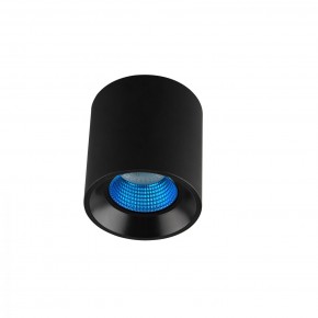 DK3090-BK+CY Светильник накладной IP 20, 10 Вт, GU5.3, LED, черный/голубой, пластик в Нижнекамске - nizhnekamsk.ok-mebel.com | фото