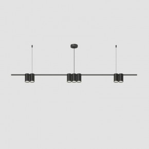 DK4063-BK Подвесной светильник ORBIT, IP20, 7xGU10 LED до 15 Вт, черный матовый, алюминий в Нижнекамске - nizhnekamsk.ok-mebel.com | фото