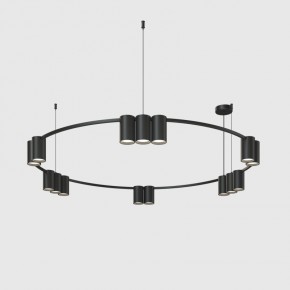 DK4067-BK Подвесной светильник ORBIT, IP20, 15xGU10 LED до 15 Вт, черный матовый, алюминий в Нижнекамске - nizhnekamsk.ok-mebel.com | фото