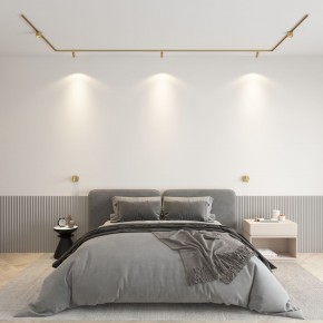 DK5072-SB Бра SHINE WALL со светодиодом, D104*H68, IP20, 3000К, 3W, RA?90, сатинированная латунь, алюминий в Нижнекамске - nizhnekamsk.ok-mebel.com | фото 4