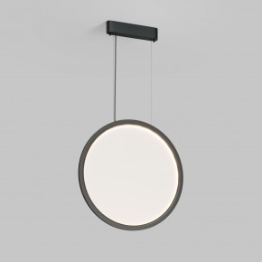 DK6606-BK Подвесной вертикальный светильник Veil со светодиодом H1700 d600 220V 48W 3000-6000K IP20 черный алюминий в Нижнекамске - nizhnekamsk.ok-mebel.com | фото