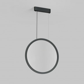 DK6606-BK Подвесной вертикальный светильник Veil со светодиодом H1700 d600 220V 48W 3000-6000K IP20 черный алюминий в Нижнекамске - nizhnekamsk.ok-mebel.com | фото 2