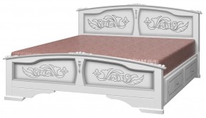 ЕЛЕНА Кровать из массива 1400 с 2-мя ящиками  в Нижнекамске - nizhnekamsk.ok-mebel.com | фото
