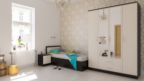 Фиеста Кровать 0900, цвет венге/дуб лоредо, ШхГхВ 93,5х203,5х80 см., сп.м. 900х2000 мм., без матраса, основание есть в Нижнекамске - nizhnekamsk.ok-mebel.com | фото 5