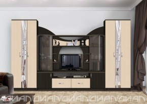 Гостиная Аллегро с 2 шкафами вариант-5 (венге/дуб белфорт) в Нижнекамске - nizhnekamsk.ok-mebel.com | фото