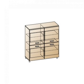 Гостиная Камелия Композиция 8 (Снежный ясень) в Нижнекамске - nizhnekamsk.ok-mebel.com | фото 10