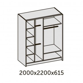 ИННЭС-5 Шкаф-купе 2-х дв. 2000 (2дв. Ф1 - венге) в Нижнекамске - nizhnekamsk.ok-mebel.com | фото 3