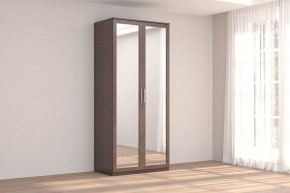 Кэт-4 Шкаф 2-х ств (2 дв зерк) (МДФ Венге) в Нижнекамске - nizhnekamsk.ok-mebel.com | фото