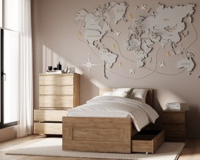 Комод КАСТОР с пятью ящиками, цвет Дуб Сонома в Нижнекамске - nizhnekamsk.ok-mebel.com | фото 3