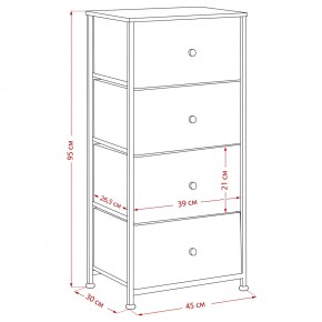 Комод Leset Линкс 4 ящика (МДФ) в Нижнекамске - nizhnekamsk.ok-mebel.com | фото 12