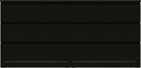 Комод Варма 6Д большой с шестью выдвижными ящиками, цвет ясень черный в Нижнекамске - nizhnekamsk.ok-mebel.com | фото 2