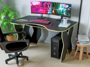 Компьютерный стол КЛ №9.0 (Черный/Желтый) в Нижнекамске - nizhnekamsk.ok-mebel.com | фото 2
