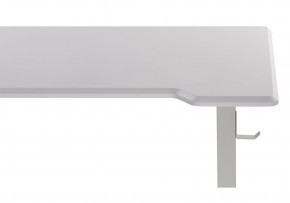 Компьютерный стол Маркос с механизмом подъема 120х75х75 белый / шагрень белая в Нижнекамске - nizhnekamsk.ok-mebel.com | фото 8