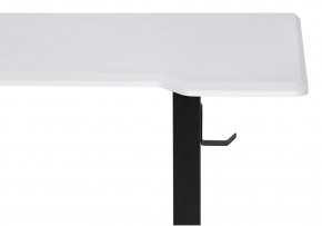 Компьютерный стол Маркос с механизмом подъема 140х80х75 белая шагрень / черный в Нижнекамске - nizhnekamsk.ok-mebel.com | фото 6