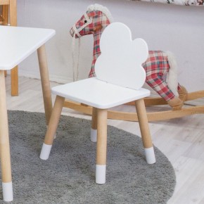 Комплект детской мебели стол и два стула Облачко (Белый/Белый/Береза) в Нижнекамске - nizhnekamsk.ok-mebel.com | фото 3