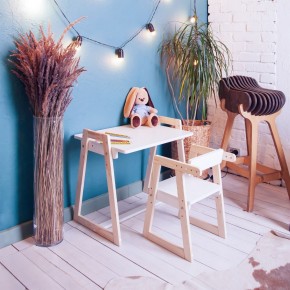 Комплект детской мебели стол и  два стула Я САМ "Лофт-Дуо" (Белый) в Нижнекамске - nizhnekamsk.ok-mebel.com | фото 10