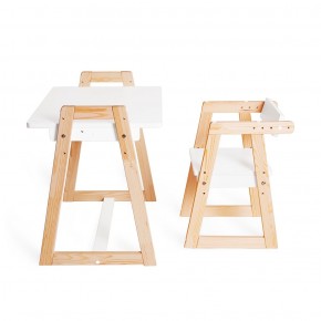 Комплект детской мебели стол и  два стула Я САМ "Лофт-Дуо" (Белый) в Нижнекамске - nizhnekamsk.ok-mebel.com | фото 8