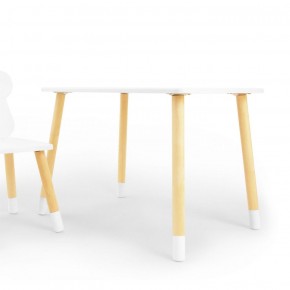 Комплект детской мебели стол и стул Корона (Белый/Белый/Береза) в Нижнекамске - nizhnekamsk.ok-mebel.com | фото 2