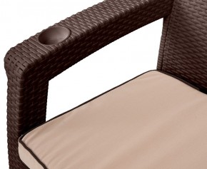 Комплект кресел Yalta Premium Double Seat (Ялта) шоколадный (+подушки под спину) в Нижнекамске - nizhnekamsk.ok-mebel.com | фото 2
