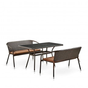 Комплект мебели из иск. ротанга T286A/S139A-W53 Brown в Нижнекамске - nizhnekamsk.ok-mebel.com | фото 2
