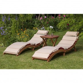 Комплект шезлонги и столик AFM-803A-T133 Beige (2+1) в Нижнекамске - nizhnekamsk.ok-mebel.com | фото