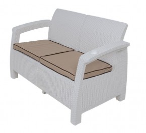 Комплект уличной мебели Yalta Premium Terrace Set (Ялта) белый (+подушки под спину) в Нижнекамске - nizhnekamsk.ok-mebel.com | фото 2