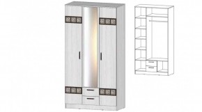 КОСТА-РИКА Шкаф 3-х створчатый (анкор светлый) в Нижнекамске - nizhnekamsk.ok-mebel.com | фото