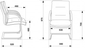 Кресло Бюрократ T-9927SL-LOW-V/BLACK в Нижнекамске - nizhnekamsk.ok-mebel.com | фото 4