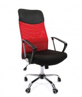 Кресло для руководителя CHAIRMAN 610 N (15-21 черный/сетка красный) в Нижнекамске - nizhnekamsk.ok-mebel.com | фото
