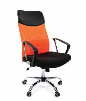 Кресло для руководителя CHAIRMAN 610 N (15-21 черный/сетка оранжевый) в Нижнекамске - nizhnekamsk.ok-mebel.com | фото