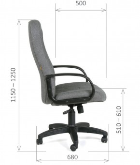 Кресло для руководителя  CHAIRMAN 685 СТ (ткань стандарт 10-356 черная) в Нижнекамске - nizhnekamsk.ok-mebel.com | фото 6