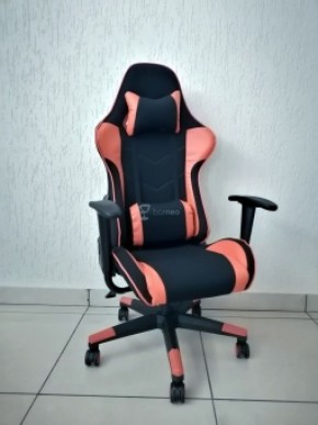 Кресло геймерское Barneo K-50 (черная сетка оранжевые вставки) в Нижнекамске - nizhnekamsk.ok-mebel.com | фото 1