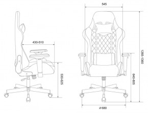 Кресло игровое Бюрократ VIKING 7 KNIGHT B FABRIC черный в Нижнекамске - nizhnekamsk.ok-mebel.com | фото 4