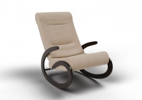 Кресло-качалка Мальта 10-Т-П (ткань/венге) ПЕСОК в Нижнекамске - nizhnekamsk.ok-mebel.com | фото