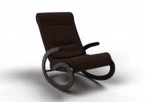 Кресло-качалка Мальта 10-Т-Ш (ткань/венге) ШОКОЛАД в Нижнекамске - nizhnekamsk.ok-mebel.com | фото
