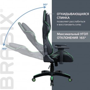 Кресло компьютерное BRABIX "GT Carbon GM-120" (черное/зеленое) 531929 в Нижнекамске - nizhnekamsk.ok-mebel.com | фото 2