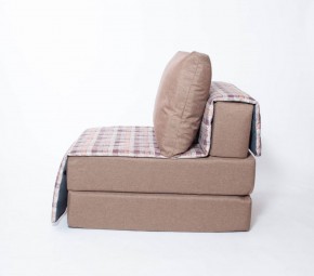 Кресло-кровать бескаркасное Харви (коричневый-квадро беж) в Нижнекамске - nizhnekamsk.ok-mebel.com | фото 2