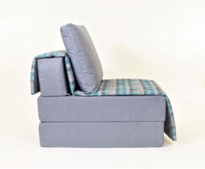 Кресло-кровать бескаркасное Харви (серый-квадро азур) в Нижнекамске - nizhnekamsk.ok-mebel.com | фото 2