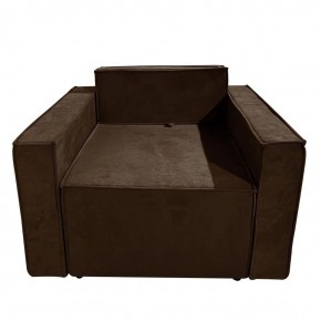 Кресло-кровать Принц КК1-ВК (велюр коричневый) в Нижнекамске - nizhnekamsk.ok-mebel.com | фото