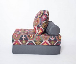 Кресло-кровать-пуф бескаркасное Прайм (мехико серый-графит) в Нижнекамске - nizhnekamsk.ok-mebel.com | фото 1