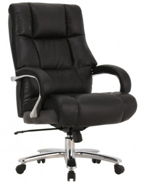 Кресло офисное BRABIX PREMIUM "Bomer HD-007" (рециклированная кожа, хром, черное) 531939 в Нижнекамске - nizhnekamsk.ok-mebel.com | фото